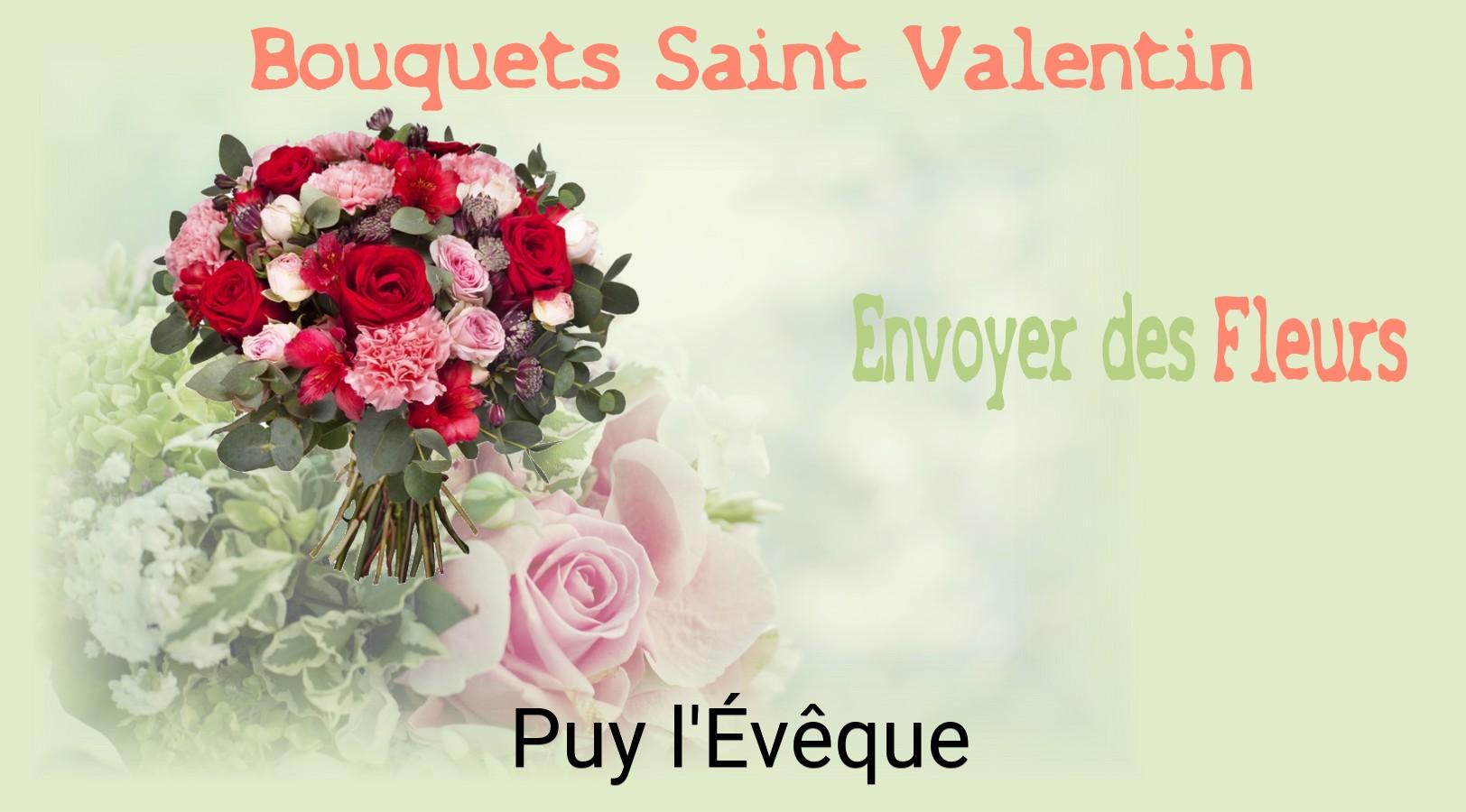 Roses de Saint-Valentin livrées à Puy-l'Évêque